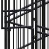 vidaXL Dog Kennel Black Powder-coated steel 139.9 ft&sup2; Durable