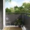 vidaXL Balcony Screen Anthracite 157.5x39.4" Poly Rattan