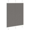 vidaXL Pleated Blind Anthracite Polyester 41.3 x 39.4 in