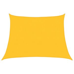 vidaXL Sunshade Sail Yellow High-density polyethylene (HDPE) Large