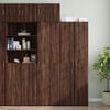 vidaXL Wall Cabinet Brown Oak Engineered Wood Medium Wall Cabinet