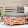 vidaXL Garden Footstool Grey Solid Douglas wood Medium Modular