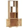 vidaXL Bookshelf Natural wood finish Solid mango wood