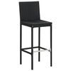 vidaXL Bar Stool Set of 2 Black
