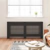 vidaXL Radiator Cover Black 67.7"x7.5"x32.1" MDF