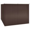 vidaXL Garden Shed Brown Galvanized Steel 76.8x78.0x62.6 in Garden Shed