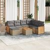 vidaXL Garden Sofa Set Beige