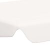 vidaXL Replacement Canopy for Garden Swing White 59.1"/51.2"x41.3"/27.6"
