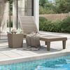 vidaXL Sun Lounger Light brown Polypropylene 61.0 x 22.8 x 32.7 in