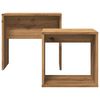 vidaXL Nesting Coffee Table Artisan Oak Engineered Wood Small Stackable