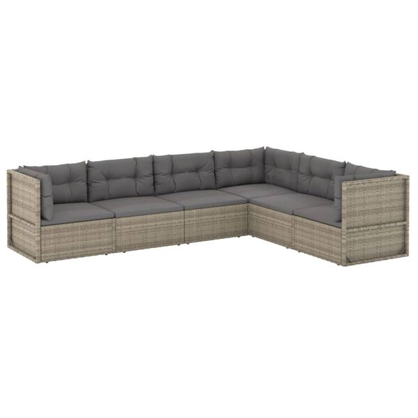 vidaXL Garden Lounge Set Grey