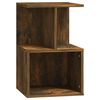 vidaXL Bedside Cabinet Set of 2 Smoked oak Engineered wood