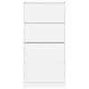 vidaXL Shoe Cabinet White Engineered wood 64.4 in x 31.5 in x 8.3 in