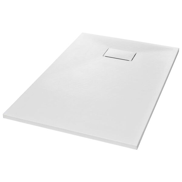 vidaXL Shower Base Tray SMC White 47.2"x27.6"