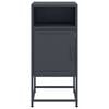 vidaXL Bedside Cabinet Set of 2 Anthracite Steel Medium