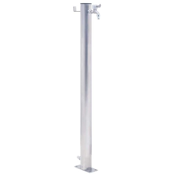 vidaXL Water Column Silver Stainless Steel, Polypropylene 31.5 in Column