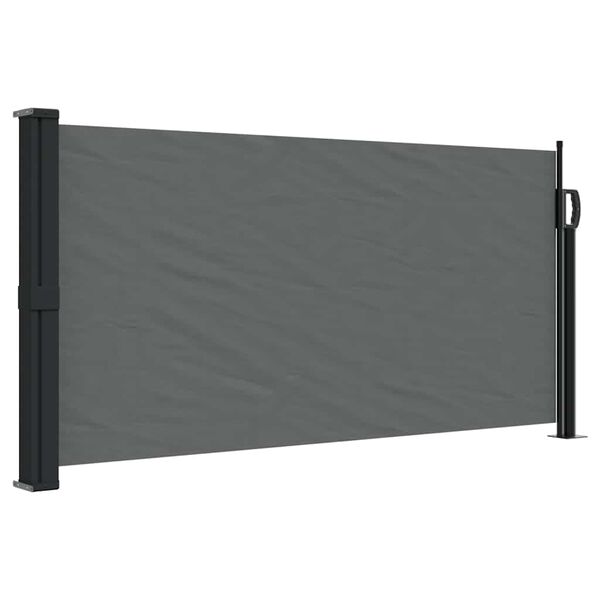 vidaXL Retractable Side Awning Anthracite