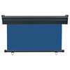 vidaXL Balcony Side Awning Blue Steel, aluminum, fabric (100% polyester)