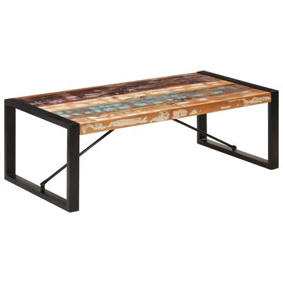 vidaXL Coffee Table 47.2"x23.6"x15.7" Solid Reclaimed Wood
