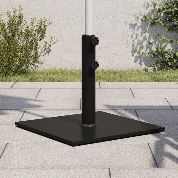 vidaXL Umbrella Base Black Steel 37.5 lb Umbrella Base Square