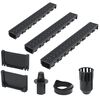 vidaXL Drainage Channels 3 pcs Plastic 9.8 '