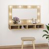 vidaXL Mirror Cabinet Sonoma oak Engineered wood, acrylic