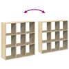 vidaXL Room Divider Bookcase Sonoma oak Engineered wood Medium