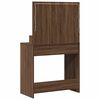 vidaXL Dressing Table Brown Oak 79 x 41 x 135 cm Engineered Wood