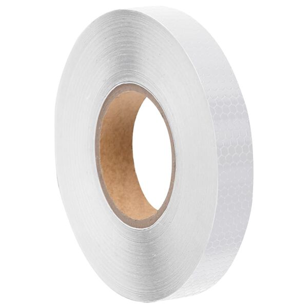 vidaXL Reflective Tape White 1.0 "x164.0 ' PVC