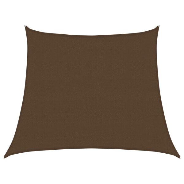 vidaXL Sunshade Sail 1.75 oz/ft² Brown 3/4x9.8' HDPE