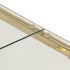 vidaXL Coffee Table Gold Stainless Steel Medium Coffee Table Square