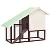 vidaXL Rabbit Hutch Mocha and White