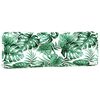 vidaXL Pallet Cushion Leaf pattern green Polyester Large