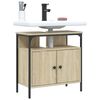 vidaXL Bathroom Sink Cabinet Sonoma oak Engineered wood Medium