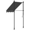 vidaXL Retractable Awning Anthracite 39.4"x59.1" Fabric and Steel
