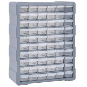 vidaXL Multi-drawer Organizer with 60 Drawers 15"x6.3"x18.7"