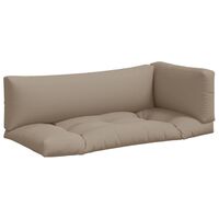 vidaXL Pallet Cushions 3 pcs Taupe Fabric