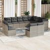 vidaXL Garden Sofa Set Light Grey, Dark Grey