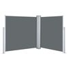 vidaXL Side Awning Anthracite Polyester with PU coating 39.4 x 236.2 in
