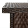 vidaXL Garden Bar Set Brown, Cream White PE Rattan, Steel, Polyester, Foam