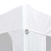 vidaXL Party Tent White Polyethylene Large Waterproof materials