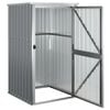vidaXL Tool Shed Grey Galvanized steel, metal, plastic Medium