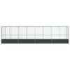 vidaXL Aviary with Extension Silver 328.5"x42.1"x83.5" Steel