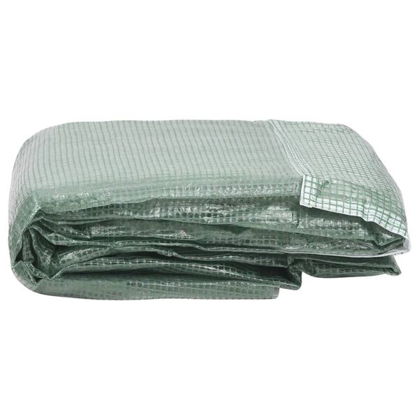 vidaXL Greenhouse Replacement Cover Green PE (Polyethylene) Large