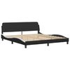 vidaXL Bed Frame Black and white