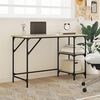 vidaXL Desk Sonoma oak Engineered wood, Metal Medium Adjustable Feet