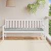 vidaXL Garden Bench Cushion Melange light grey 100% polyester