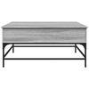 vidaXL Coffee Table Grey Sonoma Engineered wood, Metal 37.4 in square