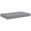 vidaXL Floating Wall Shelves 2 pcs Gray 15.7"x9.1"x1.5" MDF