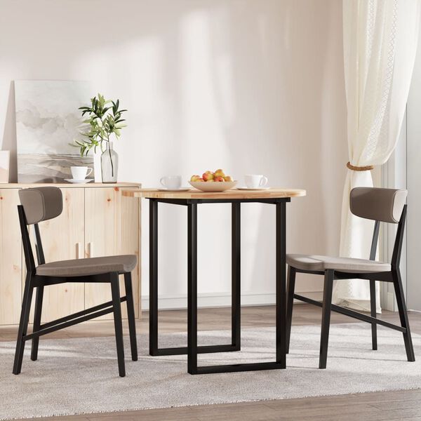 vidaXL Table Top Natural wood Solid Acacia wood 31.5 in across